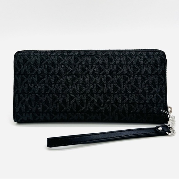 Michael Kors Large Continental Wallet Black Signature - Picture 5 of 9
